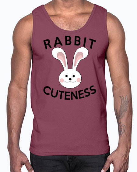 rabbit cuteness- rabbit- Cotton Tank