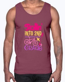 rollin into second grade 781#- second grade- Cotton Tank