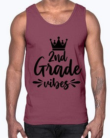 second Grade vibes 838#- second grade- Cotton Tank