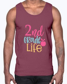 second grade design 811#- second grade- Cotton Tank