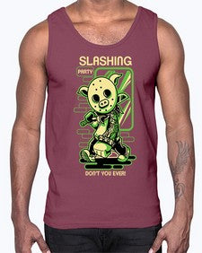 slashing party sutnk 1074#- art pop art- Cotton Tank