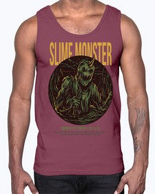 slime monster 1075#- art pop art- Cotton Tank