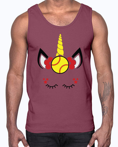 softball unicorn 400#- softball- Cotton Tank