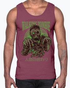 source walking zombie 1103#- art pop art- Cotton Tank