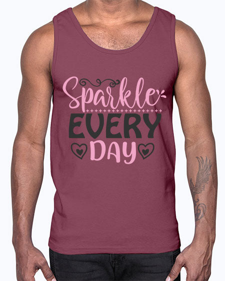 sparkle every day Style 1#-makeup Cotton Tank