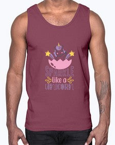 sparkle like a unicorn 423#- unicorn- Cotton Tank