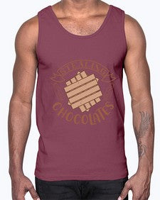 stealing chocolates 407#- chocolate- Cotton Tank