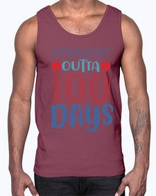 straight outta one hundred days 907#- one hundred days- Cotton Tank