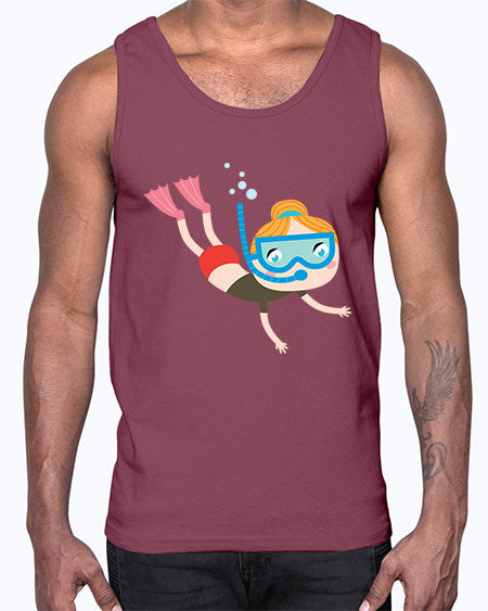 summer characters 61#- summer- Cotton Tank