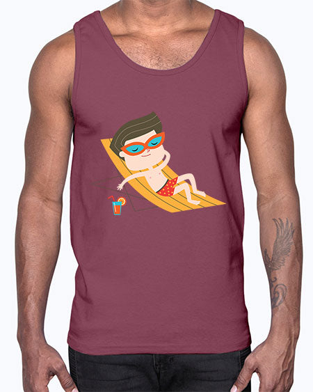summer characters 62#- summer- Cotton Tank