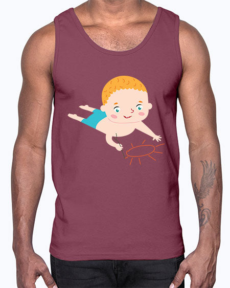 summer characters 65#- summer- Cotton Tank