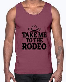 take me to the rodeo 1144#- western- Cotton Tank