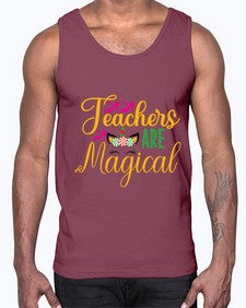 teachers are magical 430#- unicorn- Cotton Tank
