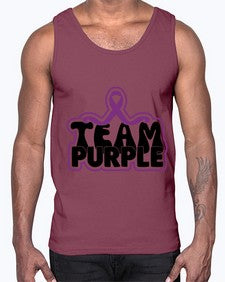 team purple 216#- alzheimers- Cotton Tank