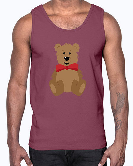 teddy bear 261#- bears - animals- Cotton Tank