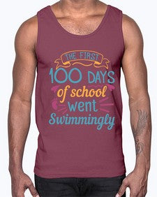 the first one hundred days of school went swimmingly 940#- one hundred days- Cotton Tank