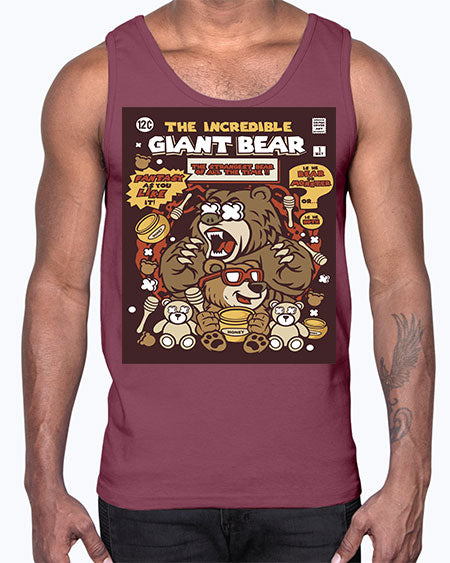 the incredible bear 271#- bears - animals- Cotton Tank