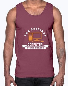 the original computer print delete 12#- computer- Cotton Tank