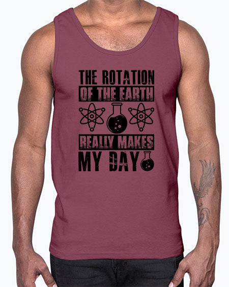 the rotation of the earth really makes my day 11#- nature- Cotton Tank