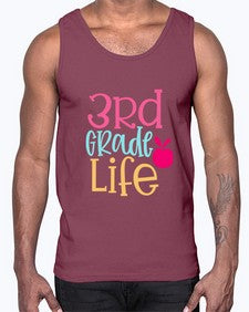 third grade life design 966#- third grade- Cotton Tank