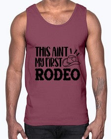 this aint my first rodeo 1162#- western- Cotton Tank