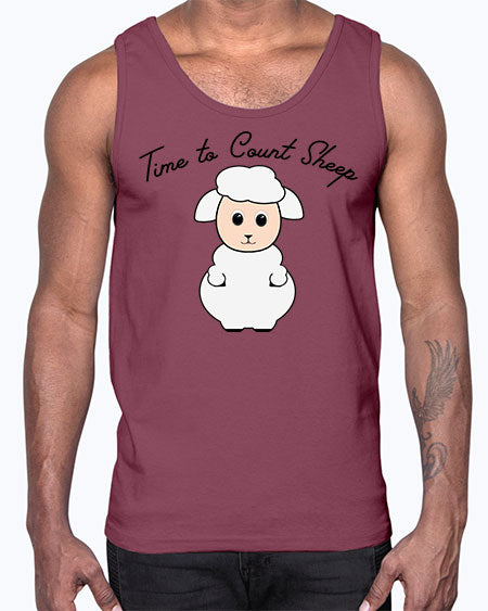 time to count sheep- sheep- Cotton Tank