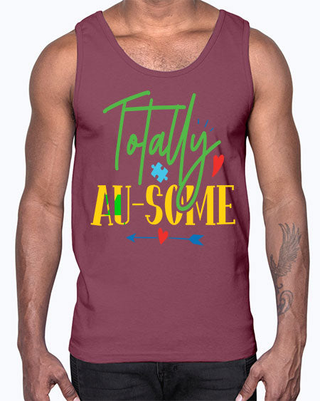 totally ausome Style 1#- autism- Cotton Tank