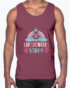 unicorn vibes 514#- unicorn- Cotton Tank