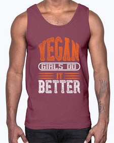 vegan girls do it better 452#- vegan- Cotton Tank