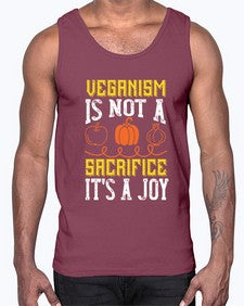 veganism is not a sacrificeits a joy 454#- vegan- Cotton Tank