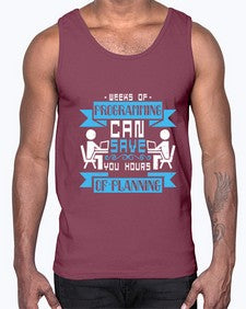 weeks of programming can save you hours of planning 9#- computer- Cotton Tank