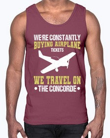 were constantly buying airplane  49#- airplane- Cotton Tank