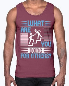 what are you doing for others Style 10#- volunteer- Cotton Tank