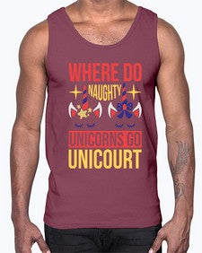 where do naughty unicorns go unicourt 556#- unicorn- Cotton Tank