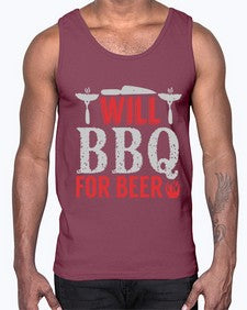will bbq for beer 475#- bbq- Cotton Tank