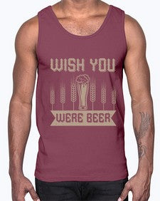wish you were beerr 1785#- beer- Cotton Tank