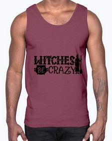 witches be crazy 11#- witch- Cotton Tank