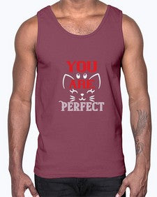you are perfect Style 124#- cats- Cotton Tank