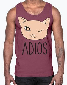 Adios- cats- Cotton Tank
