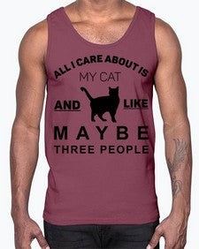 All I Care About is Style 26#- cats- Cotton Tank