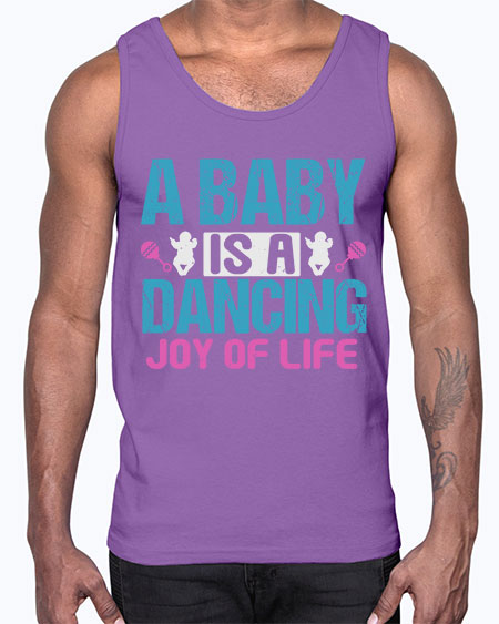 A baby is a dancing joy of life Style 3#- baby- Cotton Tank