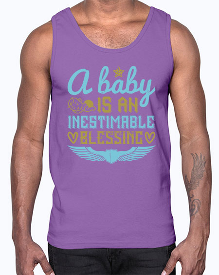 A baby is an inestimable blessing Style 259#- baby- Cotton Tank