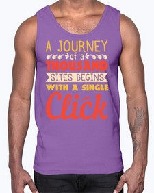 A journey of a thousand sites begins with a single click 79#- internet- Cotton Tank
