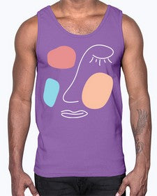 Abstract Shape 201#- art pop art- Cotton Tank