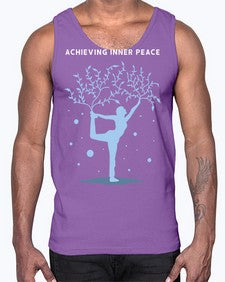Achieving Inner Peace 102#- yoga- Cotton Tank