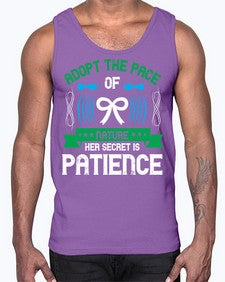 Adopt the pace of nature her secret is patience Style 50#- Self awareness- Cotton Tank