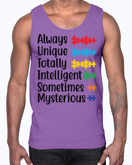 Always Unique Style 42#- autism- Cotton Tank