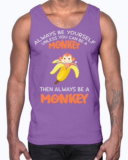 Alwaysbe a Monkey Banana 1#- monkey- Cotton Tank