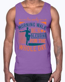 An early morning walk is a blessing for the whole day Style 28#- diabetes- Cotton Tank