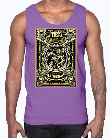 Astronaut Outerspace Exploration 36#- space- Cotton Tank